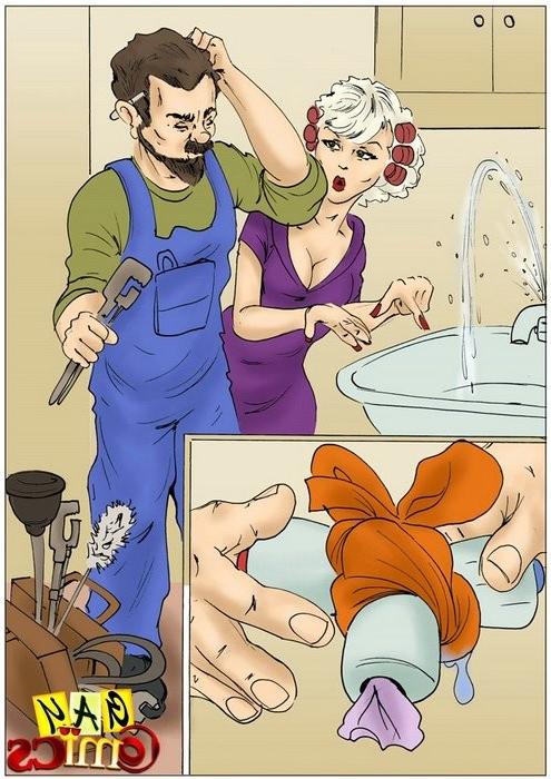 10P Tranny princess shagging plumber