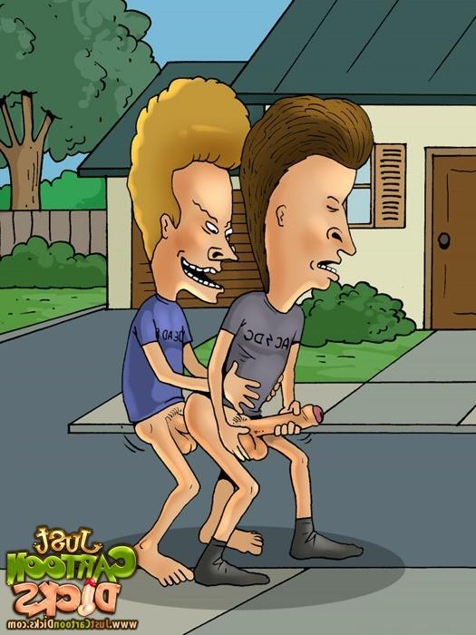 10P Gay robot from Futurama and Horny Beavis and Butt-head
