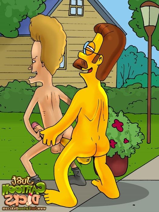 10P Gay robot from Futurama and Horny Beavis and Butt-head