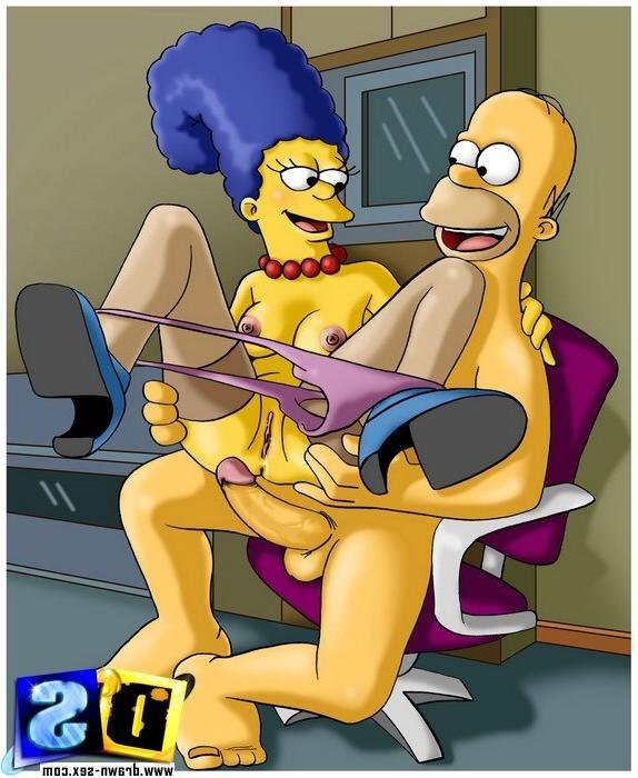 14P Simpsons busted banging cartoons