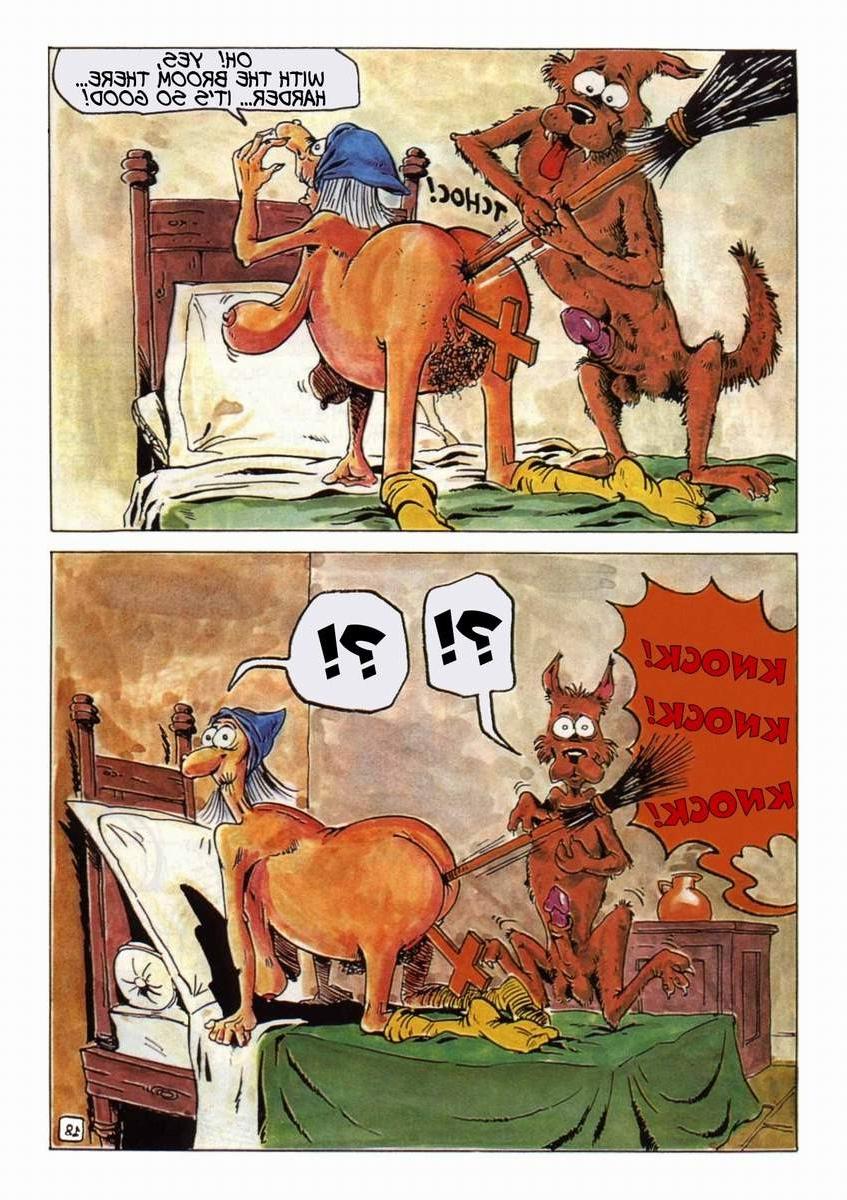 9P Porno-Comics über das große Rotkäppchen und den Wolf, der fickt