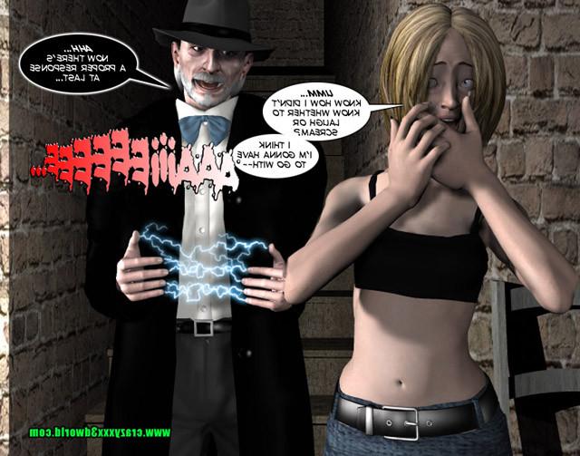 16P Two naked babes and wicked magician in a basement