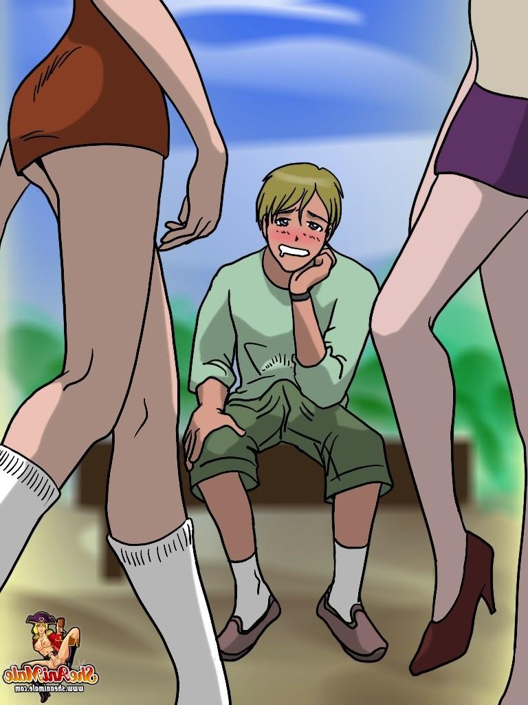 12P Shemale schoolgirls fuck and play