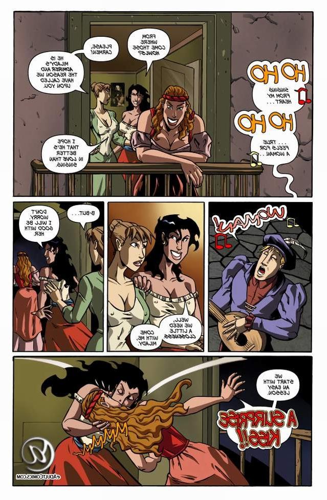 6P Porn anime comics of lady Lynn and jongleur