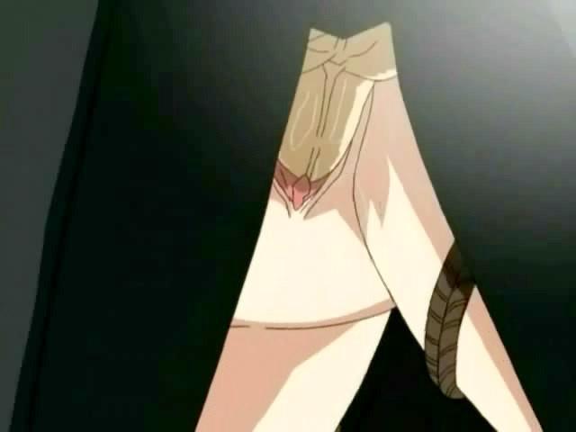 8P Anime with bound babe forced to group