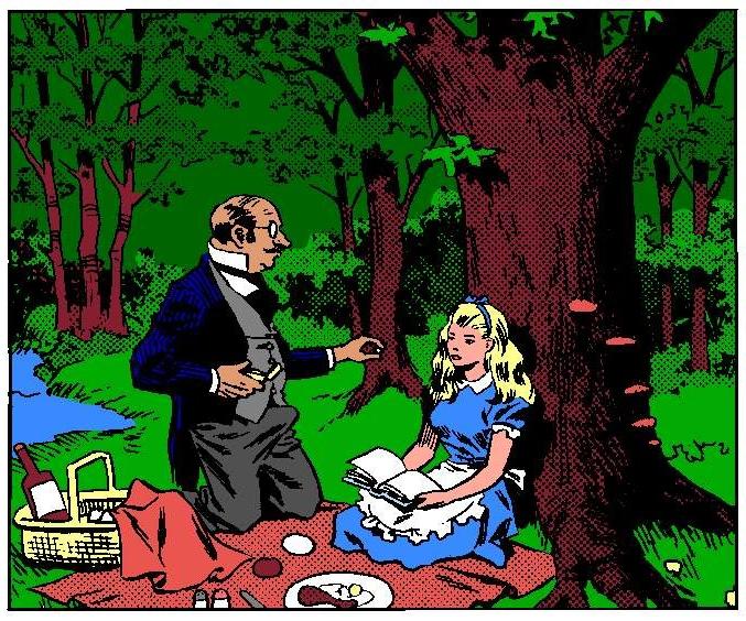 9P Anime adult comics of Alices adventure in wonderland
