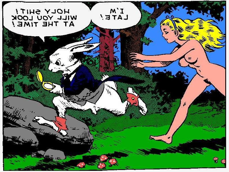 9P Anime adult comics of Alices adventure in wonderland