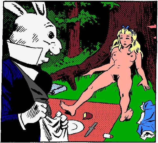 9P Anime adult comics of Alices adventure in wonderland