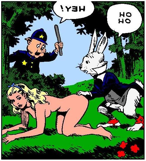 9P Anime adult comics of Alices adventure in wonderland