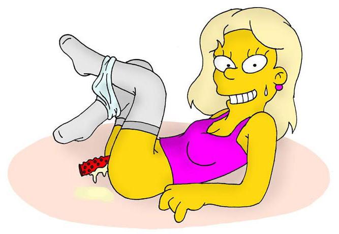 12P Hot and fantastic Marge was bombed by Bart Simpson