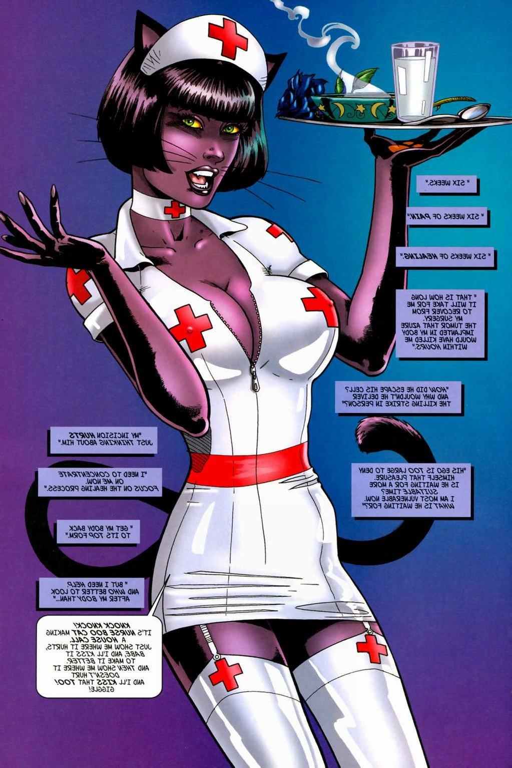 12P Adult comics of memory session in hospital by witch