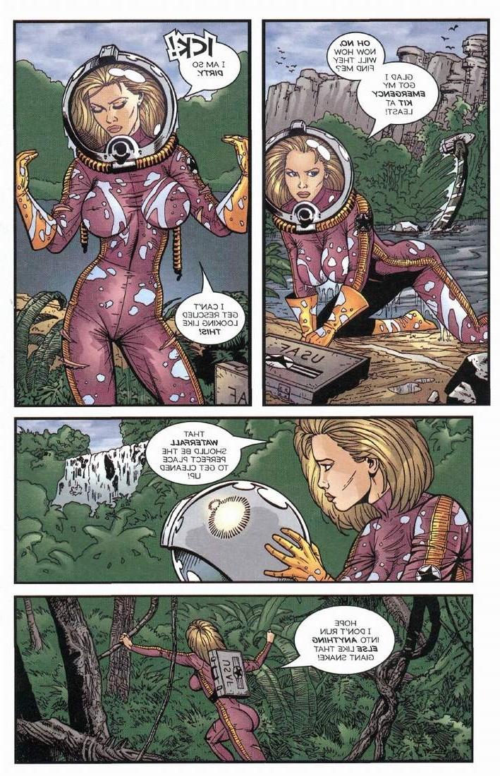 12P Anime comic of adventures cave woman and jungle girl