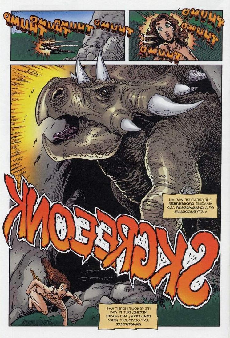 12P Anime comic of adventures cave woman and jungle girl