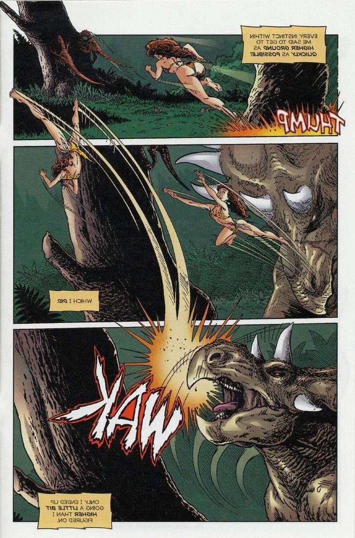 12P Anime comic of adventures cave woman and jungle girl