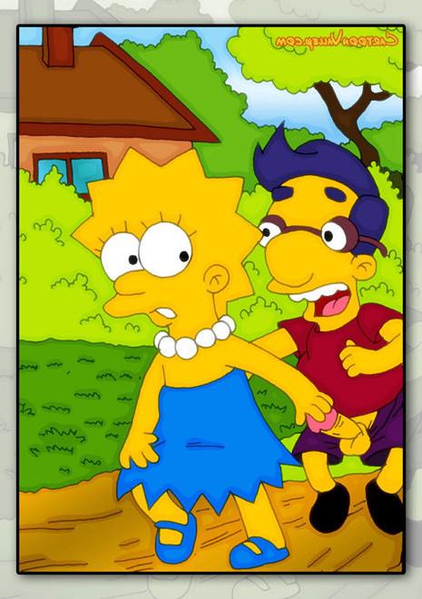 12P Lisa Simpson getting caught and swallowing cumshot 