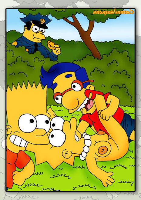 12P Lisa Simpson getting caught and swallowing cumshot 