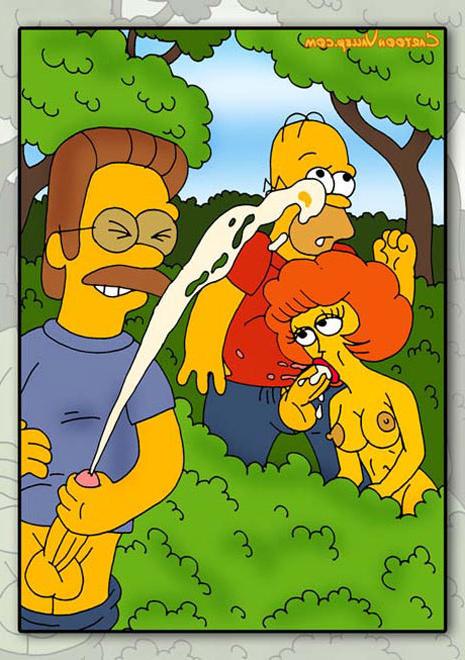 12P Lisa Simpson getting caught and swallowing cumshot 