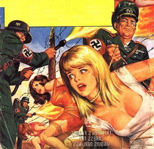 15P bizarre and painful nazi bondage drawing and art