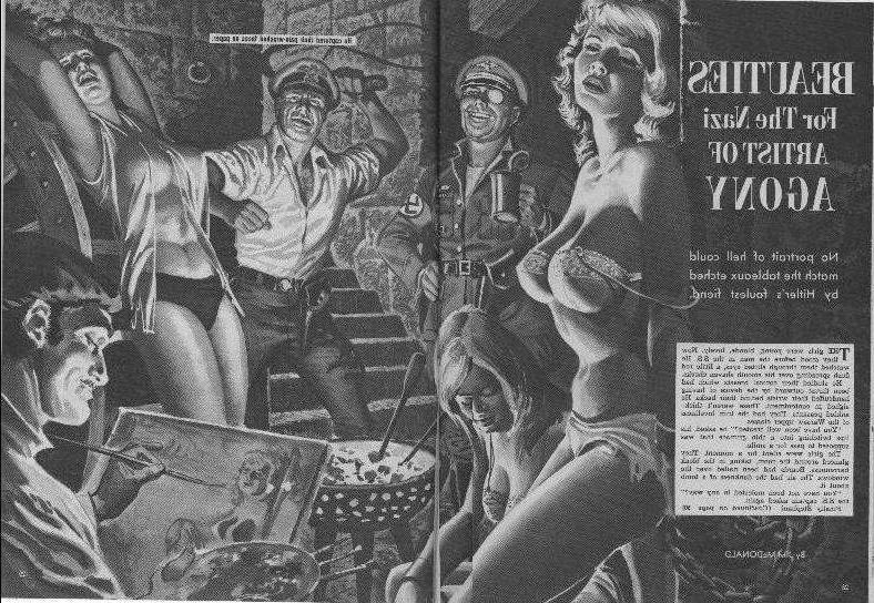 15P bizarre and painful nazi bondage drawing and art
