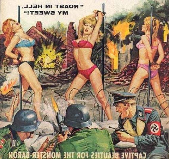 15P bizarre and painful nazi bondage drawing and art