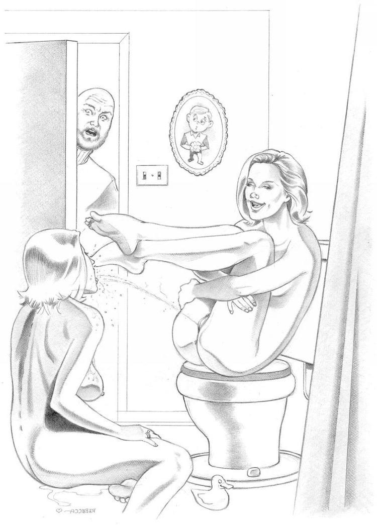 15P honry bondage lesbian MILFs in hard wet rope tied sex art