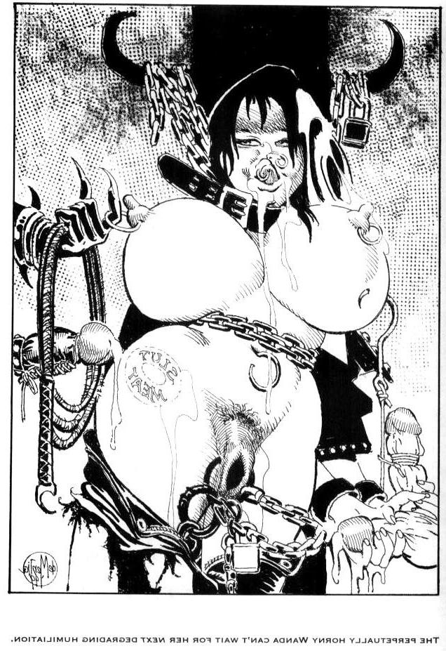 15P giant breasts rope tied for evil dungeon bondage fetish artworks