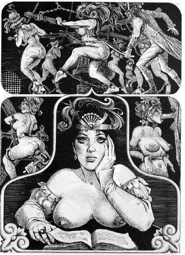 15P Pichards evil female dungeon bondage horror art and drawings
