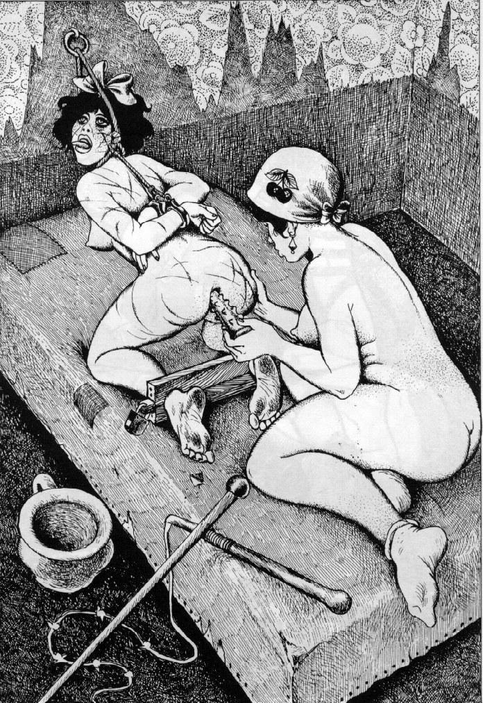 15P Pichards evil female dungeon bondage horror art and drawings