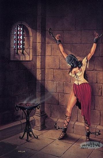 15P evil classic female bondage drawing and fetish artworks
