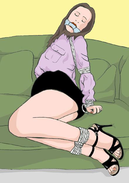 15P evil vintage female bondage drawing and fetish artworks