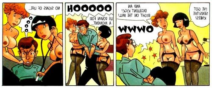 7P Anime porn comics of doctor and his  two sexy patients