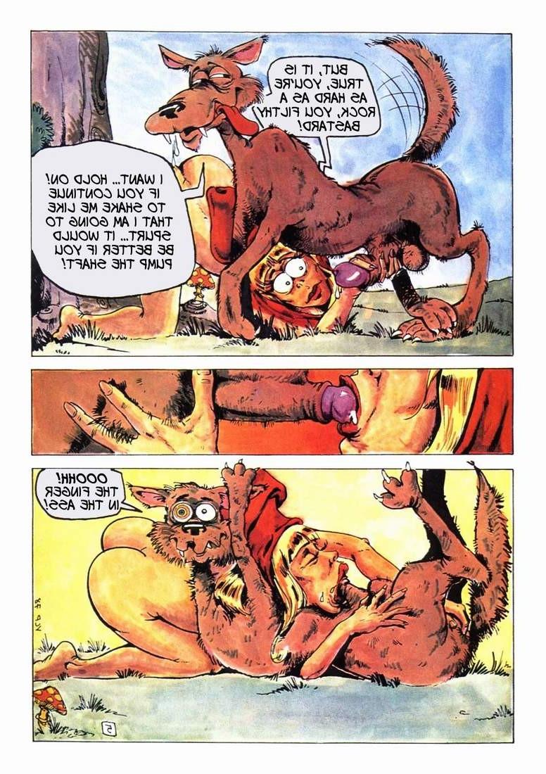 9P Porn comics of big red riding hood  and her grandmother adventur