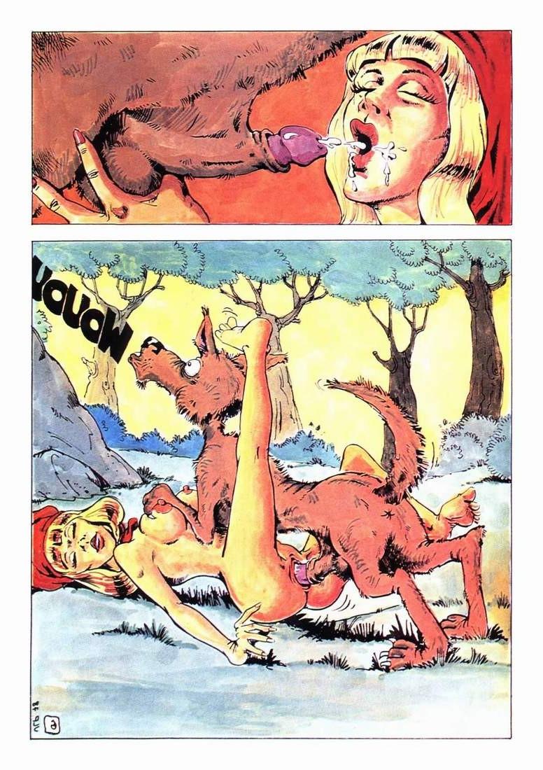 9P Porn comics of big red riding hood  and her grandmother adventur