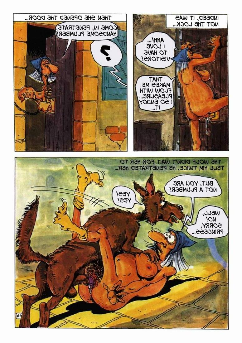 9P Porn comics of big red riding hood  and her grandmother adventur