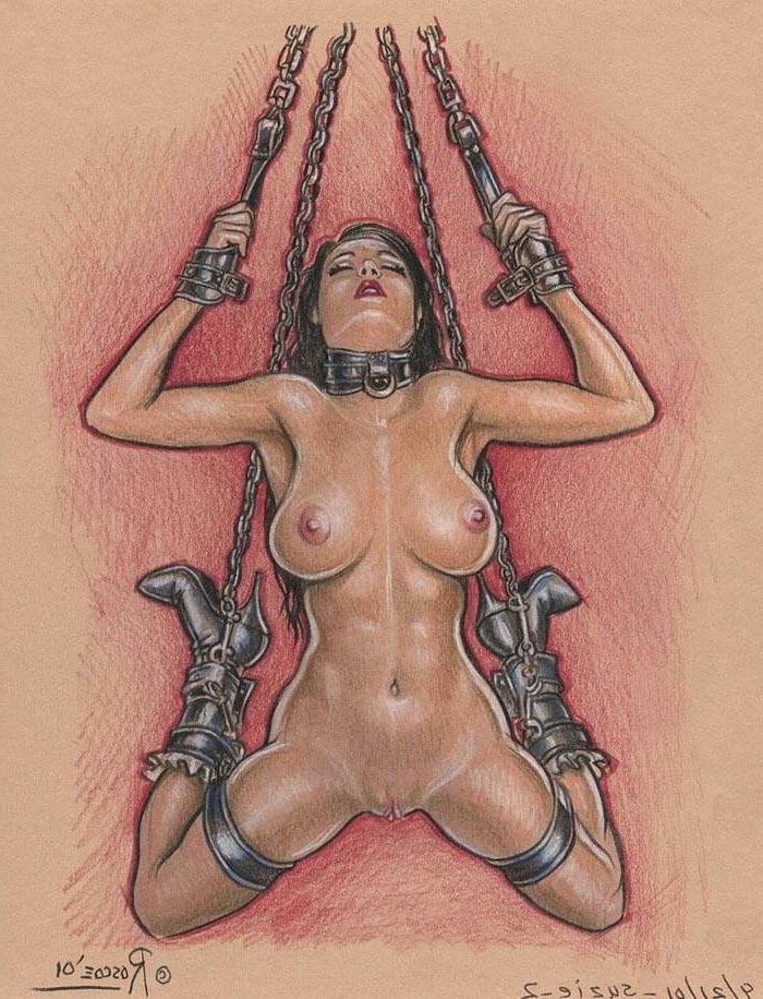 15P insane painful female sexual bondage and fetish artworks