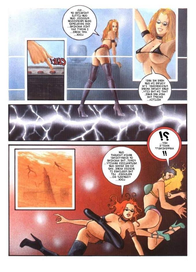 15P busty erotic brunette chained for fantasy fetish sex