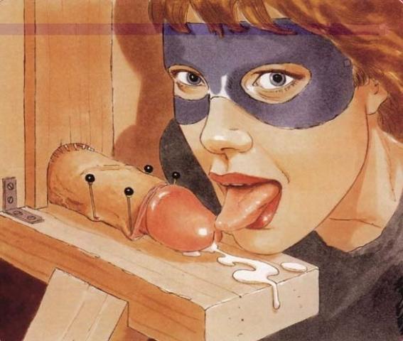 15P evil female dungeon artworks and bondage pain drawings