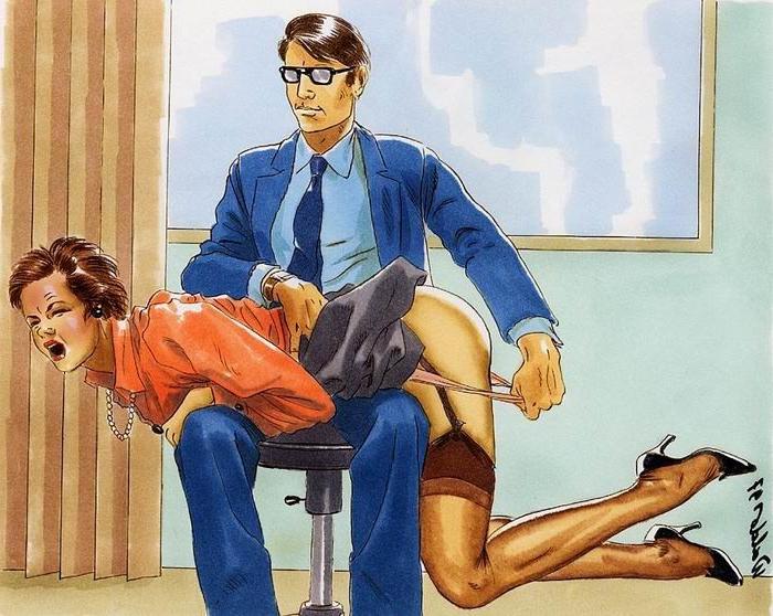 15P hard painful female spanking artworks and evil drawings