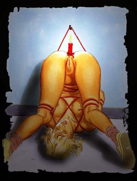 15P evil female fetishes artworks and bondage pain drawings