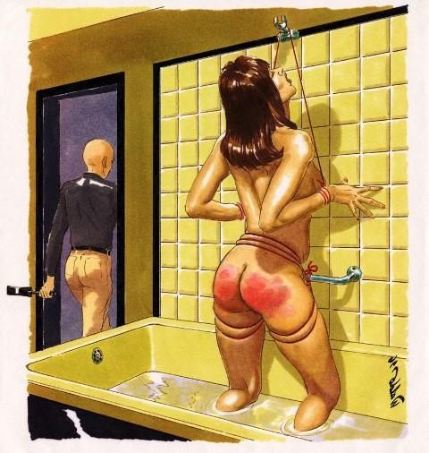 15P evil female fetishes artworks and bondage pain drawings