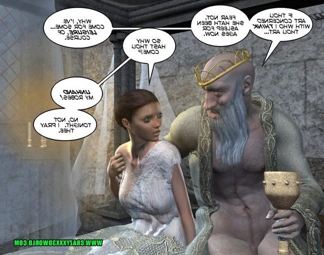 16P Beautiful booby princess sucking old kings cock