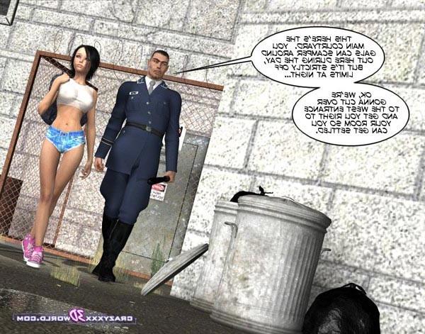 16P Booby teen brunette is sent to a prison for girls
