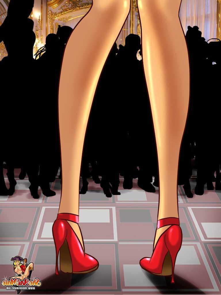 16P Anime girl getting used by a bunch of shemales
