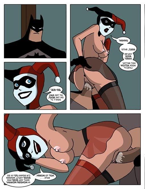 12P Harley Quinn mit steifen Nippeln fühlt sich gefesselt, Alfred