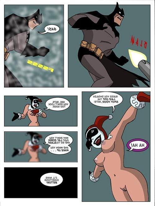 12P Harley Quinn mit steifen Nippeln fühlt sich gefesselt, Alfred