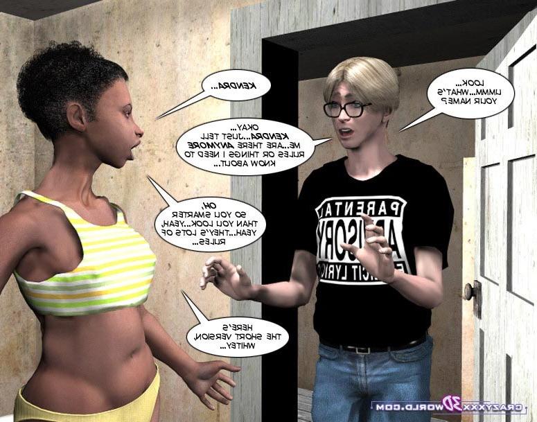 16P Ebony girl  white guy with big cock in a bathroom