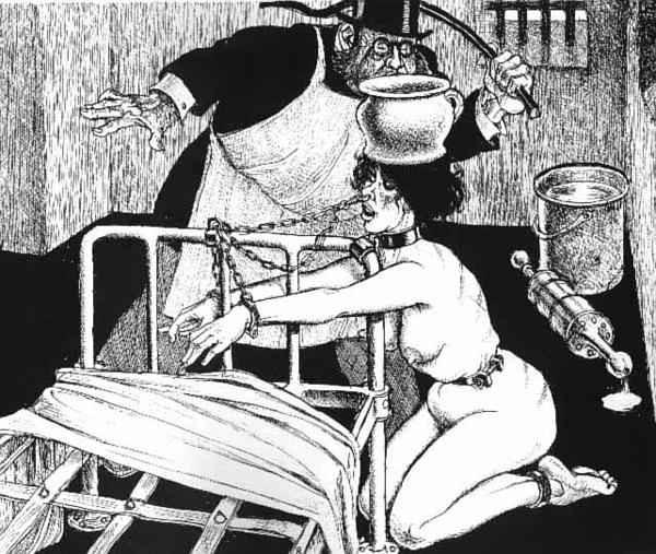 15P extreme pain vintage German bdsm art