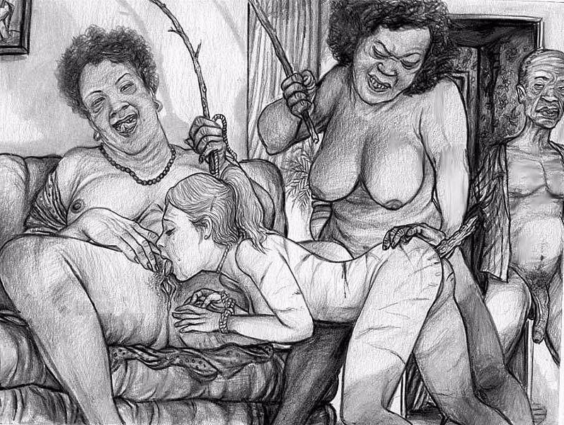 15P extremely evil female horror pain artwork