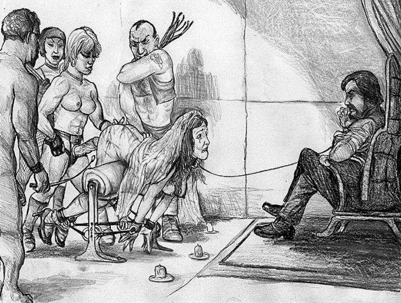 15P extremely evil female horror pain artwork
