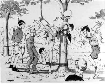 15P vintage painful bdsm art by demented demon